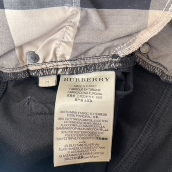 Size 24W Burberry Pilton Skinny Ankle Stretchy Jeans Women's Burgundy Authentic - Picture 13 of 14